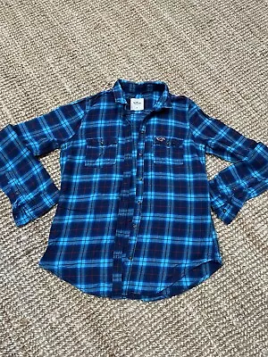 £6 • Buy Hollister Women’s Checked Shirt Size Medium 