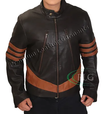 £89.99 • Buy X-Men Wolverine Logans XO Leather Jacket Vintage Biker Style BNWT