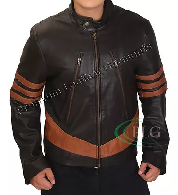 X-Men Wolverine Logans XO Leather Jacket Vintage Biker Style BNWT • $74.66