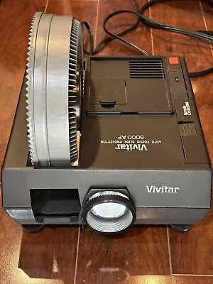 Vintage VIVITAR 5000AF Auto Focus 35mm Slide Projector READ • $44.99