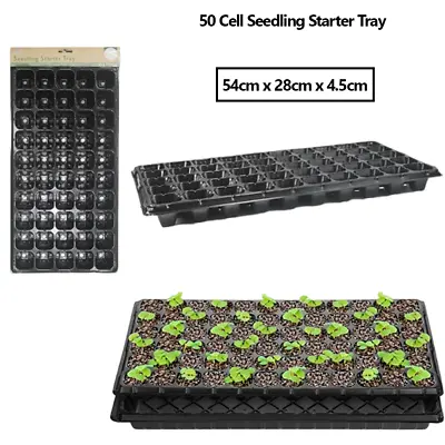 $19.95 • Buy 50 Hole Plant Seed Grow Box Propagation Nursery Seedling Starter Tray 54x28cm