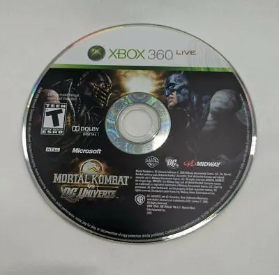 $8 • Buy Mortal Kombat Vs DC Universe (Microsoft Xbox 360, 2008) - DISC ONLY 
