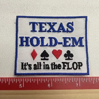 Poker Cards Gambling TEXAS HOLD-EM Patch M004 • $4.45