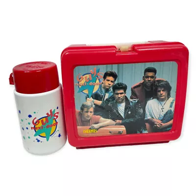 Vintage GUYS NEXT DOOR TV Show Band NBC Plastic Lunch Box & Thermos 1990 • $24.99