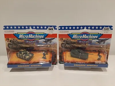 *galoob Micro Machines Military (italian Issues) X2 Special Squadron Tanks-moc* • $93.32