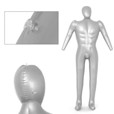 Fashion PVC Inflatable Mannequin With Arms Whole Body Model Dummy Torso Show ET • £21.32