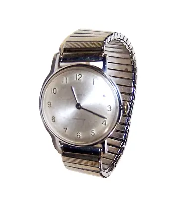 Vintage Timex Men’s Silver Tone Waterproof Mechanical Watch - Working • $19.99