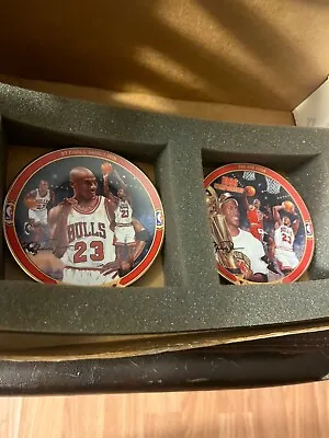 🔥Michel Jordan Bradford Ed. Mini Plates. 2 Total Collectible Plates. • $75