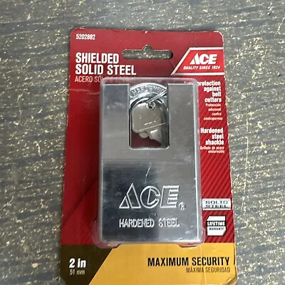 ACE Shielded Stainless SteelLock 5202882 Hardened Steel Shackle 2'' • $29.99