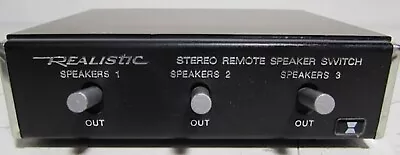 Vintage REALISTIC Stereo High Power Remote 3 Speaker Wired Switch 40-125 • $19.99