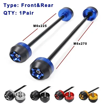 Front Rear Axle Crash Protector Wheel Slider For YAMAHA MT-09 FZ09 FJ09 XSR900 • $39.16