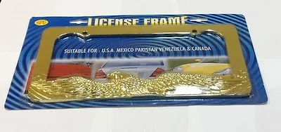 Eagle Gold Metal License Plate Frame  Lpf-387g • $20