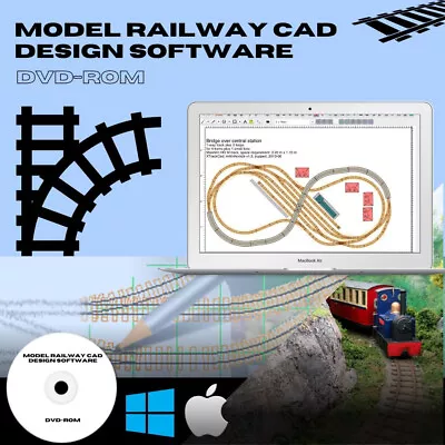 Model Railway CAD Track Plans Train Design Simulation Software Hornby Bonus Plan • £8.87