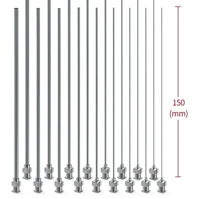 10PCS SUS304 6inch Long Blunt Tip Luer Lock Industrial Dispensing Needle 8G~26G • $14.99