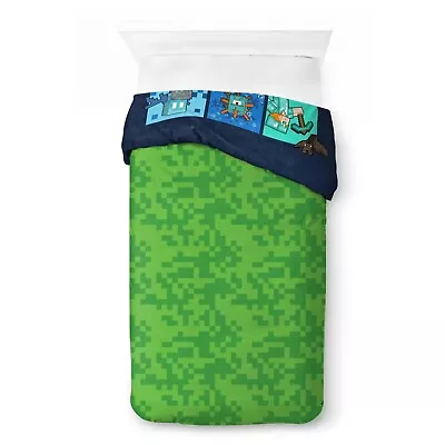 Minecraft Animals Full Bed Comforter And Sheets Set Microfiber Kids Bedding • $97.77