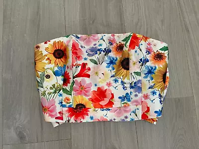 NWT Stunning COAST Floral Strapless Top UK 10 • £4.99