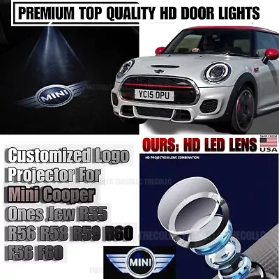 MINI Door Projector Lights Cooper S JCW R56 F56 LED Logo Puddle Welcome Lights • $29.98