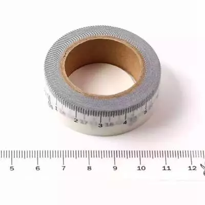 £3.95 • Buy Washi Tape White Tape Measure Ruler Paper | 15mm X 10m | Journals Scrapbooks