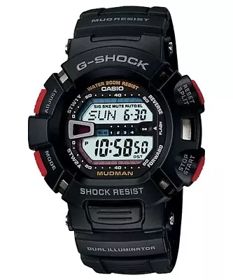 Casio G-shock Mudman  Digital Mens Black Watch G9000-1v G-9000-1vdr 2y Warranty • $94.60