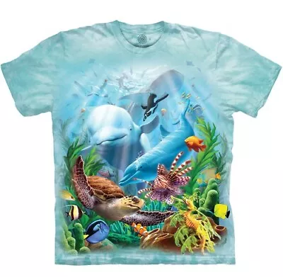 Seavillians Beluga Whale Dolphin Turtle Red Lionfish The Mountain Shirt S-3X • $33.96