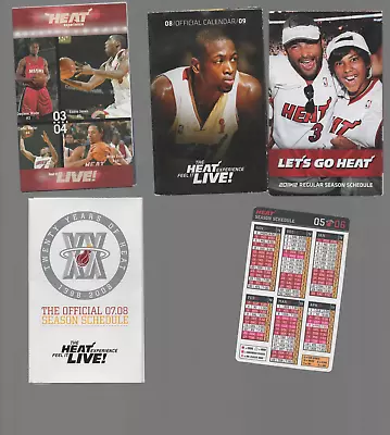 5 - Miami Heat Pocket Schedules • $4