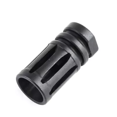 Steel Muzzle Brake 1/2x28 .223 5.56 .22lr .224 350 Legend 1/2-28 Compensator • $16.99