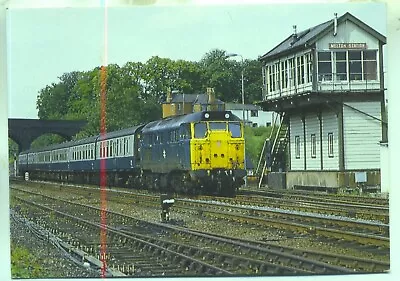 Class 31 Diesel Locomotive 31422 Melton Mowbray Leicestershire 1985 Postcard • £2.40