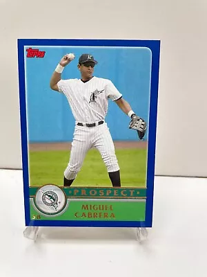 Miguel Cabrera 2003 Topps Traded Prospect RC Rookie Marlins #T126 • $3.95