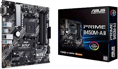 Asus Prime B450m-a Ii Amd Am4 Matx 128gb Ddr4 4dimm Hdmi Dvi D-sub Pcie • $217.39