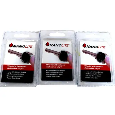 NanoLite: Worlds Smallest Adhesive Key Light 3 Pack  • $9.99