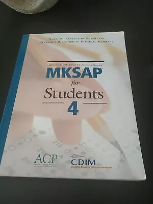 Mksap For Students 4 By American College Of Physicians Staff And Cdim (2008 Tr… • $15