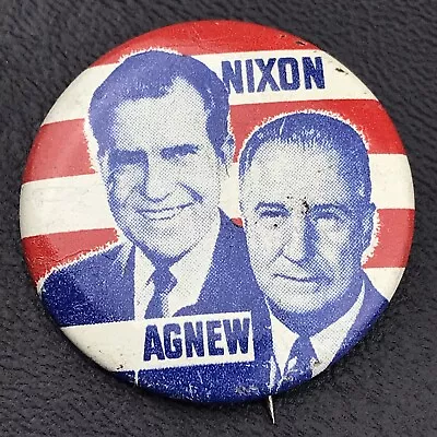 Nixon Agnew Presidential Campaign Vintage Political Pin Button Pinback • $10.30