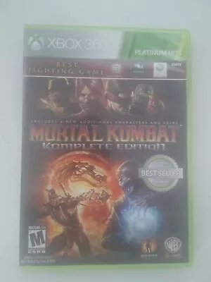 Mortal Kombat Komplete Edition Xbox 360 2012 Microsoft Complete • $15