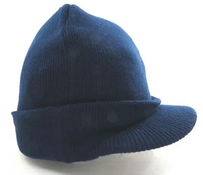 NEW Dickies Men's Core Billed Knit Radar W/ Cuff Beanie   Navy   One Size • $6.99