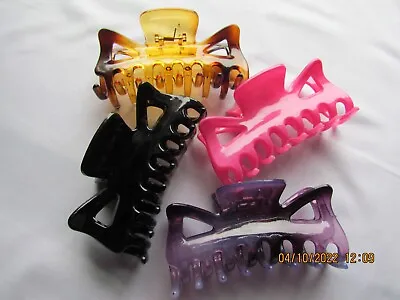 Ladies Large Hair Claw Clamps Clips Claw Clamp Hair Accessories Women Girls Lot • £8.69