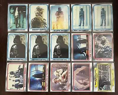 1980 Star Wars Empire Strikes Back LOT Of 15 Cards! EXMT-NM. Nice Looking Cards! • $9.99