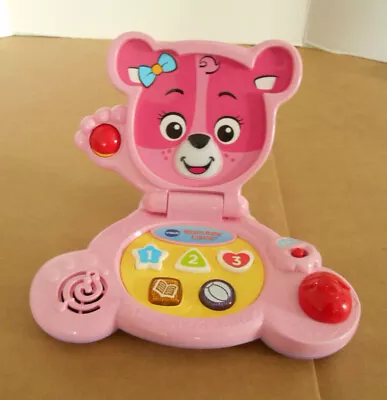 Vtech Bear's Baby Pink Laptop Educational Kids Toy P43 • $17.95