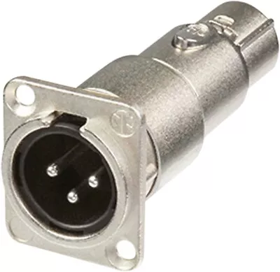 Neutrik 3 Pin Male To 3 Pin Female XLR Feed Through Panel Mount Adapter NA3MDF • £11.99