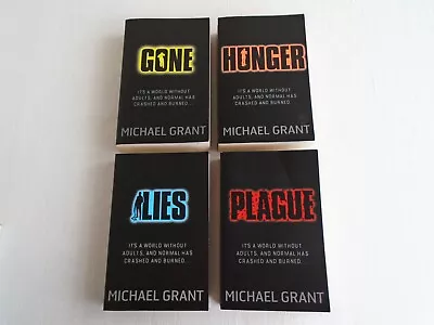 Gone Series 1 - 4 Michael Grant – Gone Hunger Lies Plague - VGC • £7.50