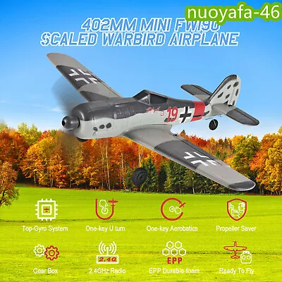 FW190 Fighter 2.4G 4CH RC Airplane Remote Control Plane For Beginner Adult Gifts • $99.24