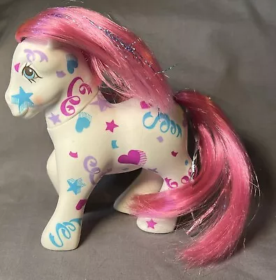 My Little Pony G1 Birthday Pony 10th Anniversary Tinsel Vintage 1985 Flaws • $15