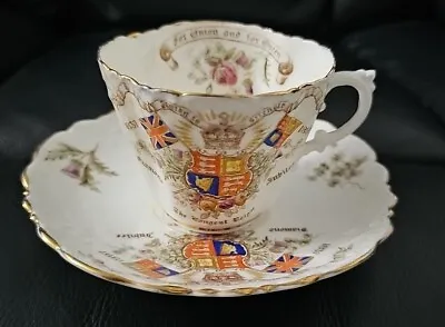 Antique.rare.aynsley Queen Victoria Longest Reign Cup N Saucer.1897. • £70