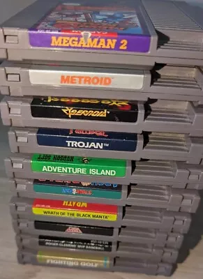 Vintage NES Nintendo 10 Game Lot! Mega Man 2! See Pics For Pricing History!  • $65