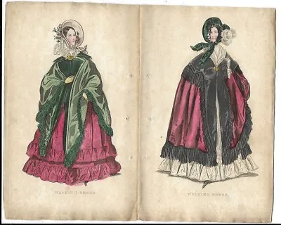 4 Ladies Cabinet Of Fashion   Victorian Fashion Plates     November 1838 • £8.99