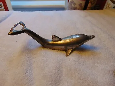 Vintage Metal Dolphin Beer Soda Bottle Opener Pop Off And Twist • $7.49