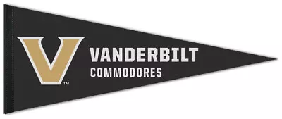 VANDERBILT COMMODORES Official NCAA Team Logo Premium Felt PENNANT • $16.19