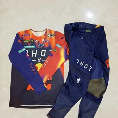 Thor Mx Ktm Red Bull Racing Motocross Offroad Gear Set Jersey Pants Enduro • $145