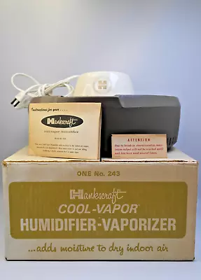 Vintage Hankscraft 243 Cool Vapor Humidifier Vaporizer Mint In Box • $120