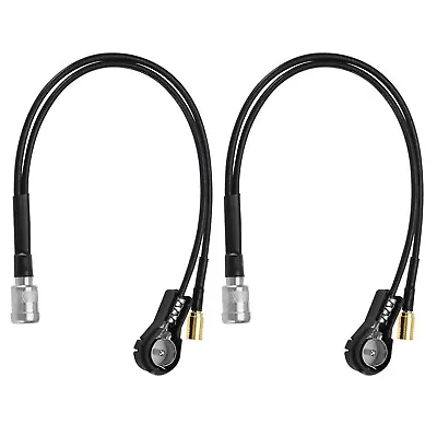 2x Aerial Cable Antenna Splitter Adapter ISO To ISO SMB Connector For Car Radio • £9.98