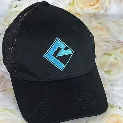 Letter R Trucker Baseball Cap Snapback Hat Black Turquoise R Big X Brand Unisex • $9.49